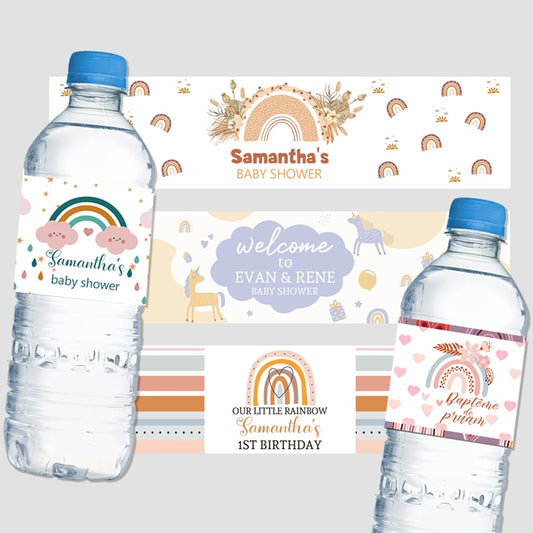 Boho Water Bottle Wraps Sticker